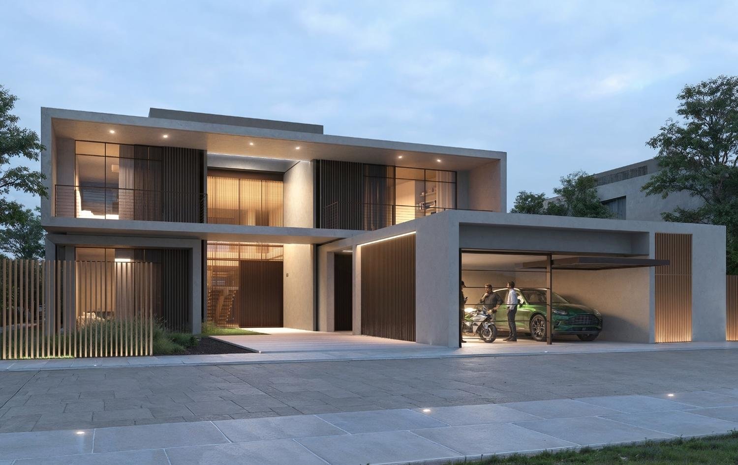 Coastal facade of Naseem Al Jurf apartment buildings facing the Sahel Al Emarat shoreline, Abu Dhabi